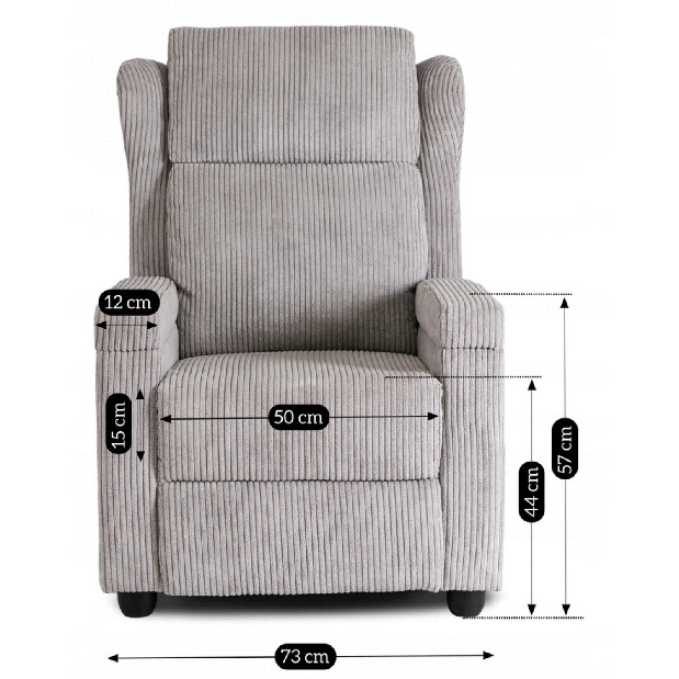 Polohovací křeslo Suplicios (šedá)