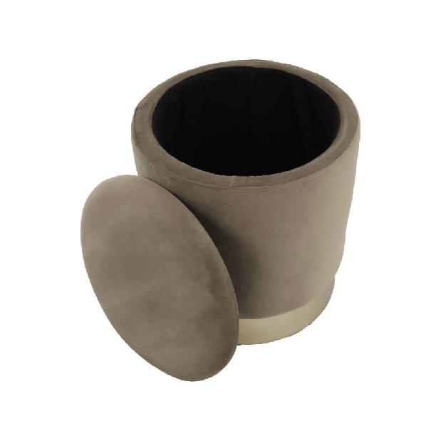 Taburet Annin (šedohnědá)