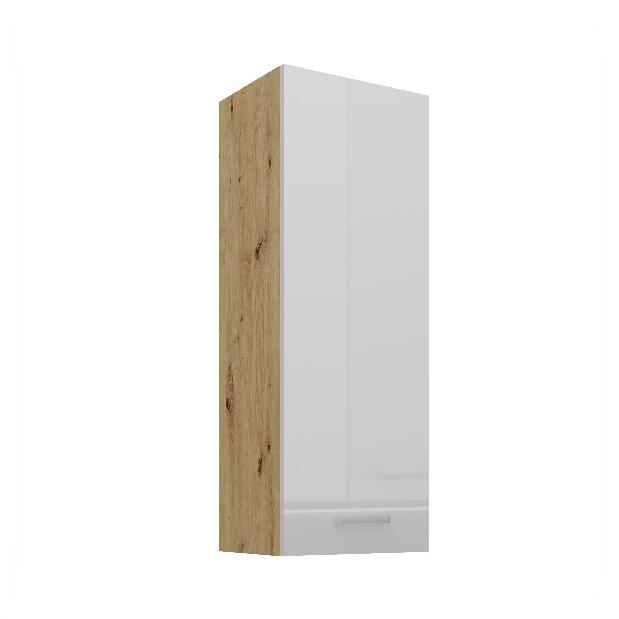 Horní kuchyňská skříňka Arryn 40 G-108 1F (korpus: dub artisan / fronta: lesk bílý)