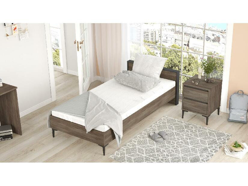 Sada nábytku do dětského pokoje Arvokan (hnědá + antracit)