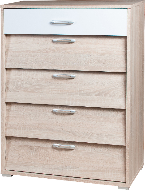 Botník (skříňka na boty) BS 4 80 (dub sonoma/bílá)