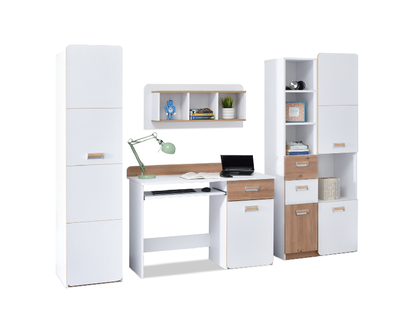 Nábytek do studentského pokoje Clerigo 02 (bílá)