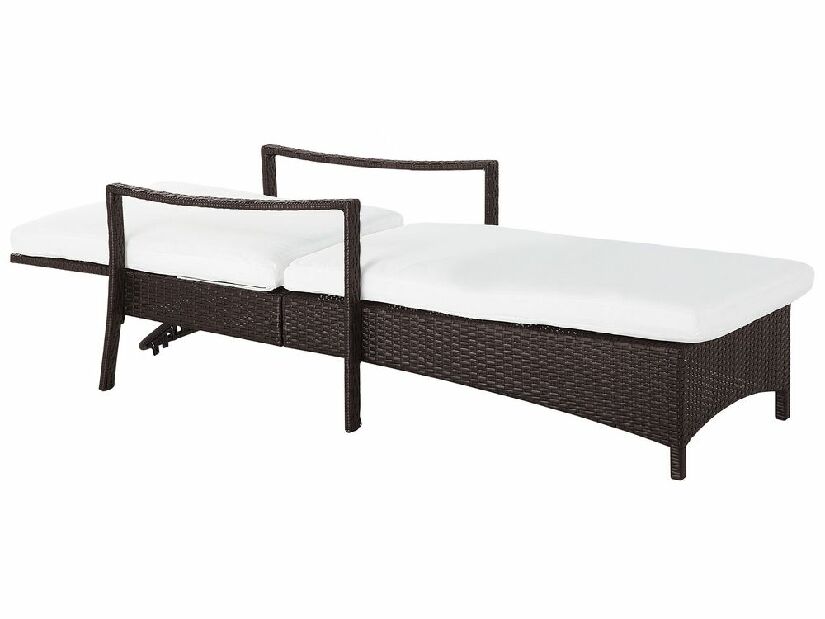 Zahradní lehátko Varo (tmavě hnědá)