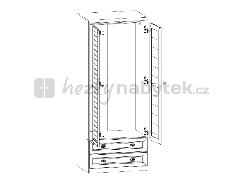 Šatní skříň BRW SEVILLA SEVILLA szafa 