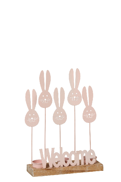 Svícen (fuchsia) 9x22x31cm