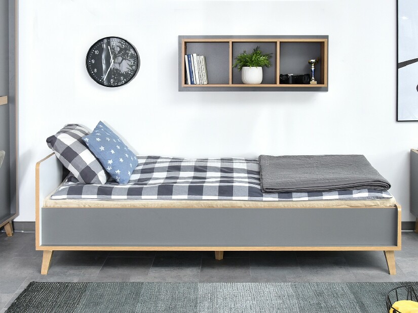 Jednolůžková postel Sobrepuso S10 (bílá) (s úložným prostorem)