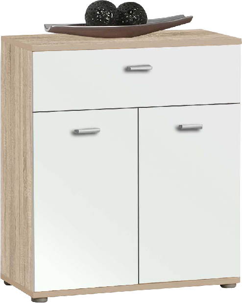 Komoda Roxi DXK 21 dub sonoma+bílá