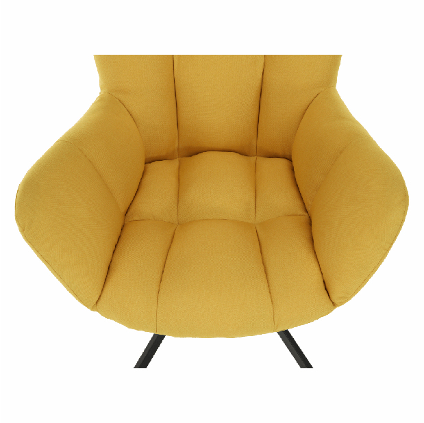 Dizajnové Otočné křeslo Komand (žlutá) *výprodej
