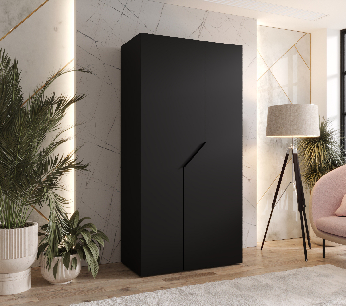 Šatní skříň Alaris 1 100 (černá)