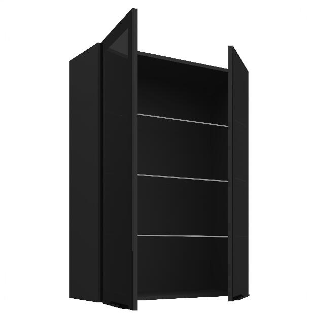 Horní kuchyňská skříňka Sienla 80 GS 108 2F (černá matná)