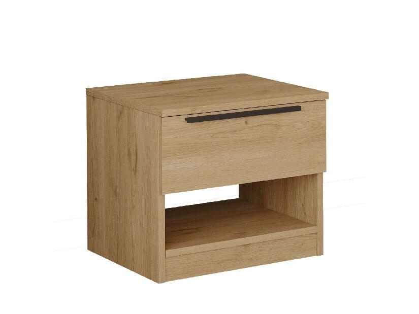 Noční stolek Lomboretta 3 (ořech + černá)