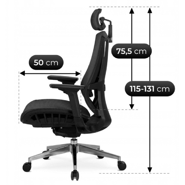  Kancelářská židle Domal (černá)