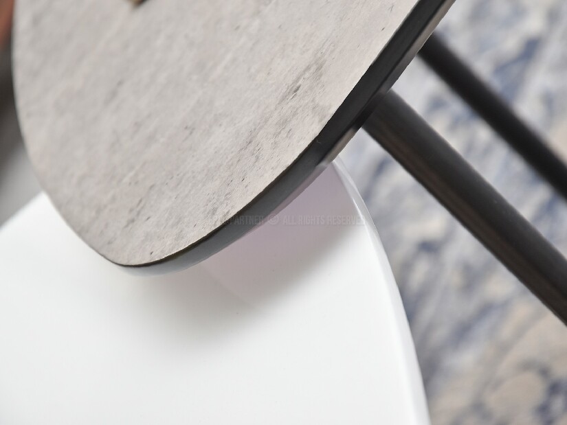 Konferenční stolek Petal Zest Xl (bílá + černá)