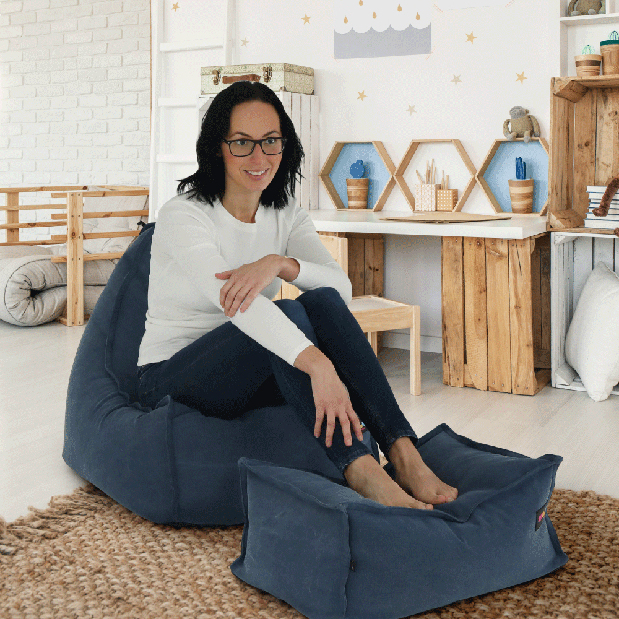 Sedací vak s taburetem Lietano 