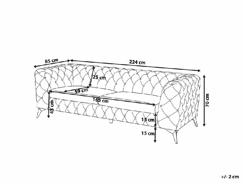 Pohovka Sundby (modrá)