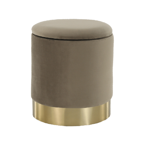 Taburet Annin (šedohnědá)