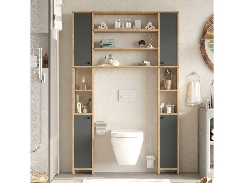  Koupelnová skříňka Lolipop (dub + antracit)