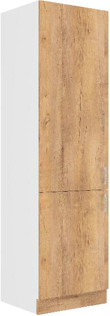 Potravinová kuchyňská skříňka Sylrona 60 DK-210 2F (korpus: bílá + fronta: dub lefkas)