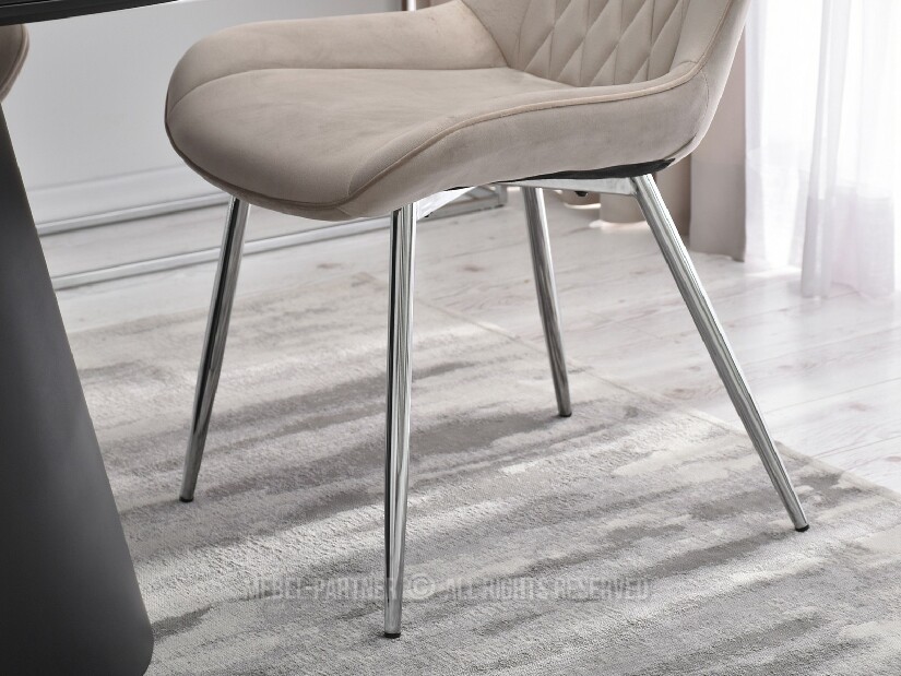 Židle Aron (béžová + měděná)