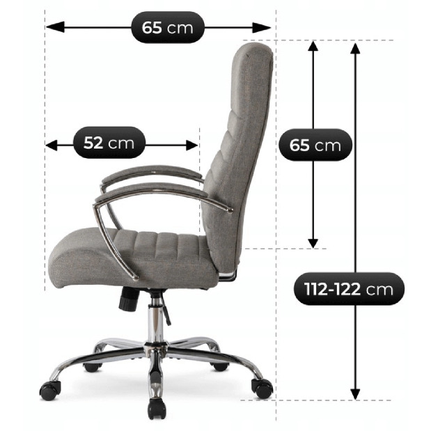 Kancelářská židle Renez (šedá)