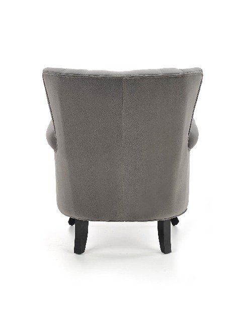 Křeslo ušák Tintis (šedá + černá)