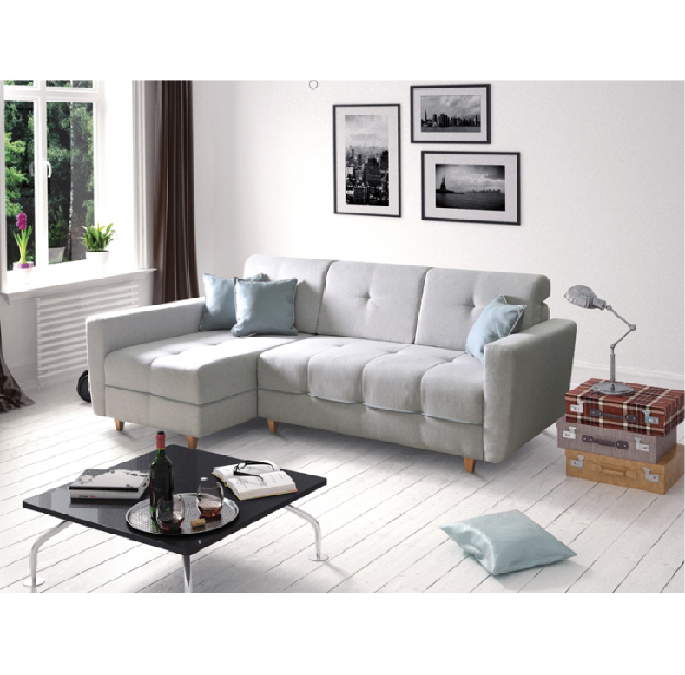 Sedací souprava Haveron (L) (světle šedá)