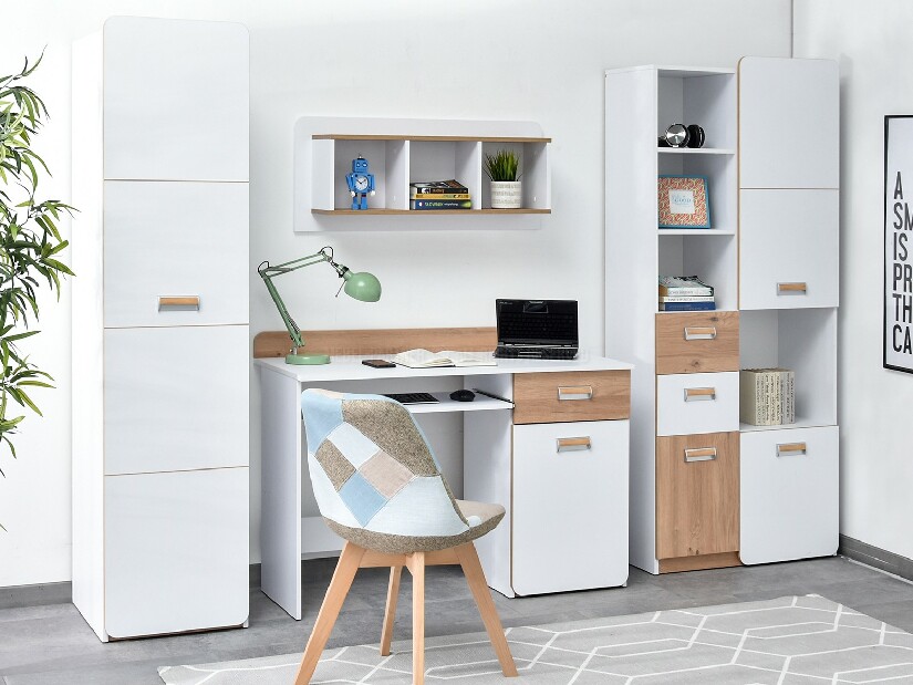 Nábytek do studentského pokoje Clerigo 02 (bílá)