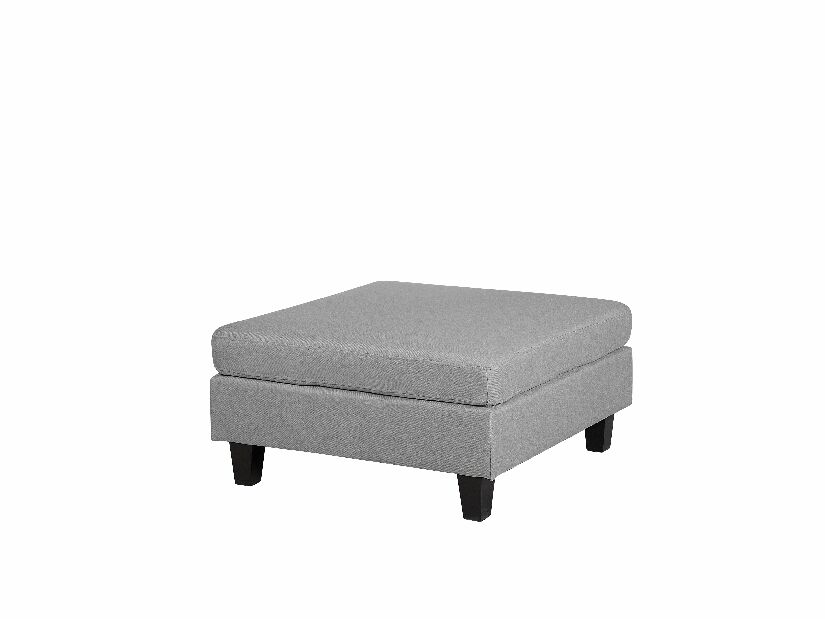 Modulární pohovka FELLE (polyester) (světle šedá) (pro 3 lidi) (s taburetem)