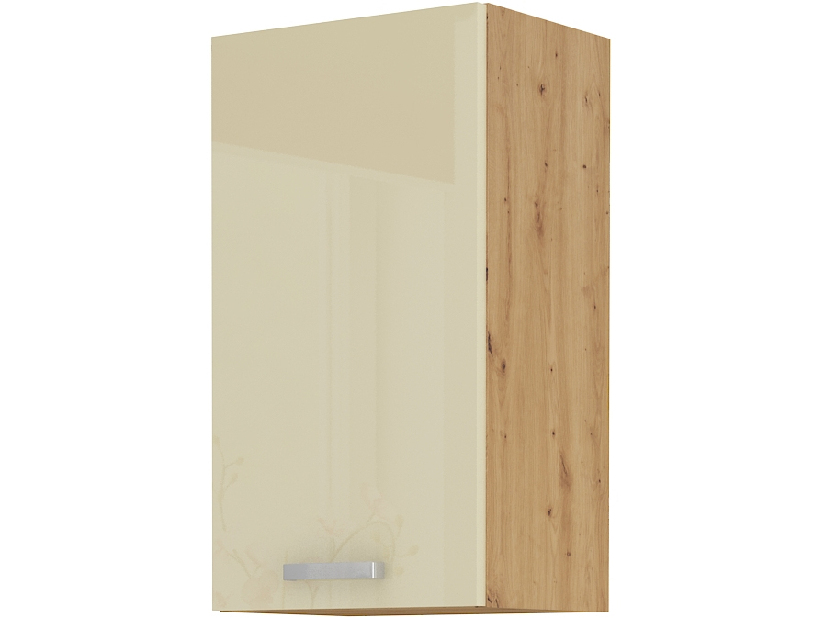 Horní kuchyňská skříňka Arryn 40 G-72 1F (dub artisan + lesk krémový)