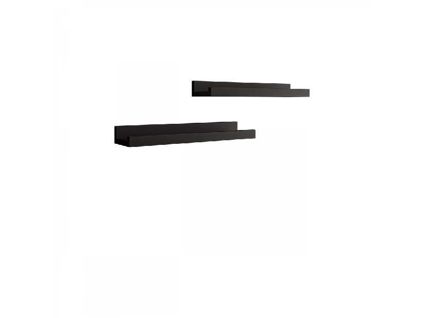 Set 2 ks poliček Daphir (černá)