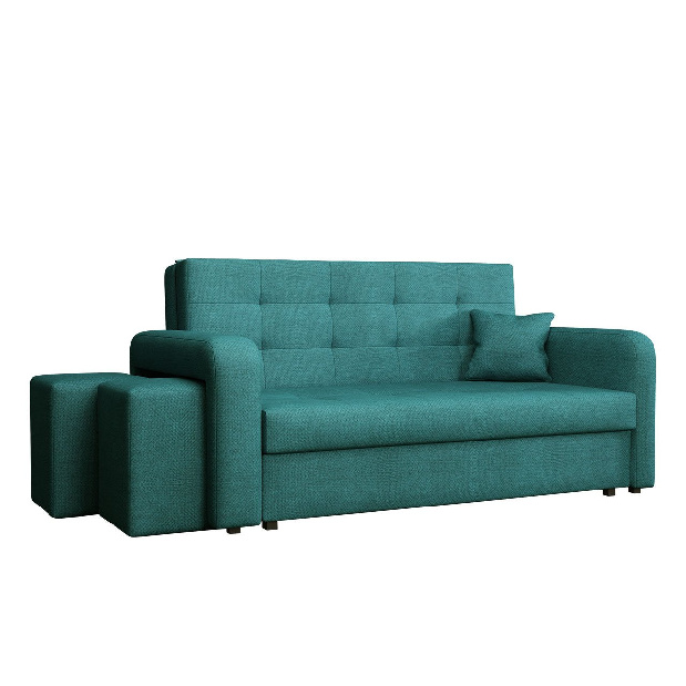 Pohovka s taburetky Candy III (tmavě modrá)