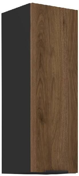 Horní kuchyňská skříňka Manana 30 G 90 1F (korpus: černá matná + fronta: ořech okapi)