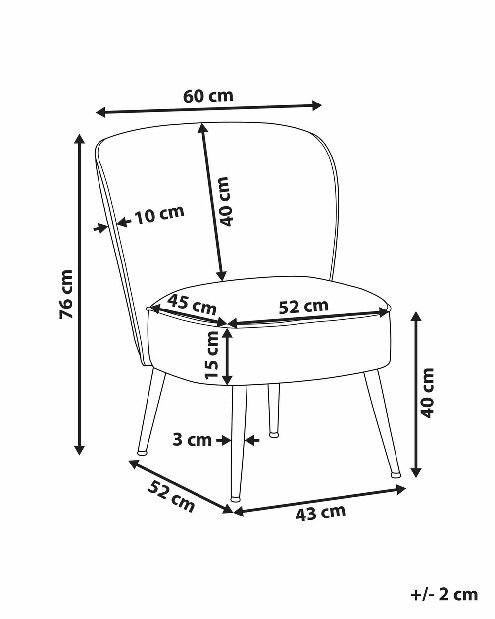 Křeslo Vikingira (šedá)