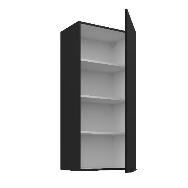 Horní kuchyňská skříňka Sienla 50 G 108 1F (černá matná)