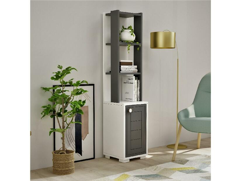 Regál Kovala (bílá + antracit)