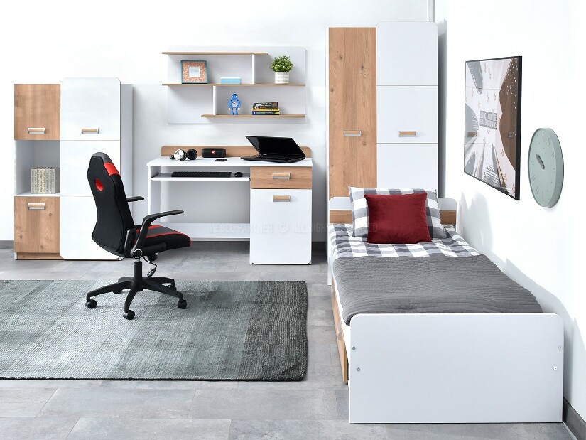 Jednolůžková postel Congresual C13 (bílá)