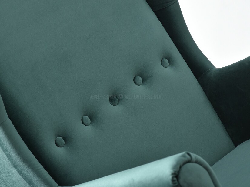 Křeslo ušák Margis (zelená)