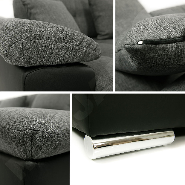 Rohová sedací souprava Wicenzota (měděná + čokoládová)