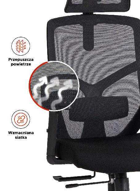  Kancelářská židle Benno (černá)