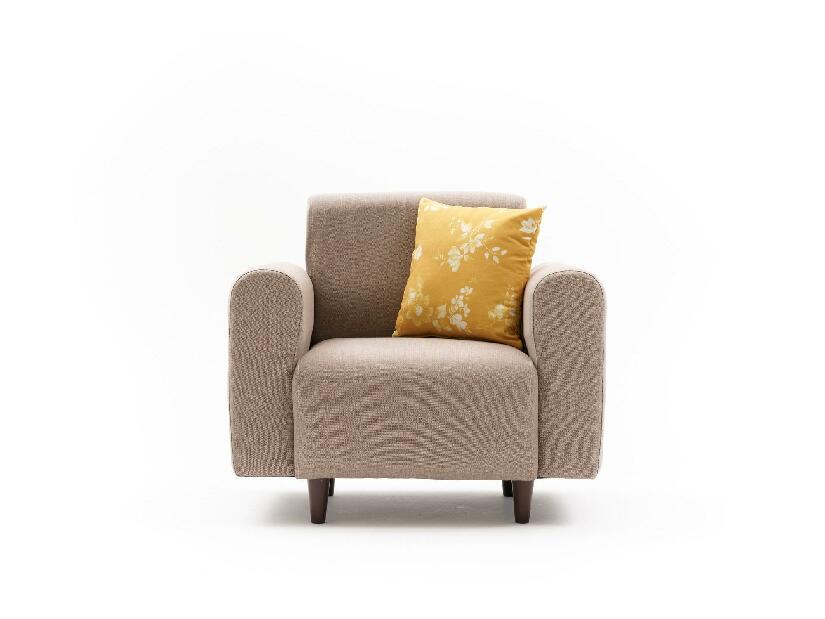 Křeslo Noyalepo L (krémová + ořech)