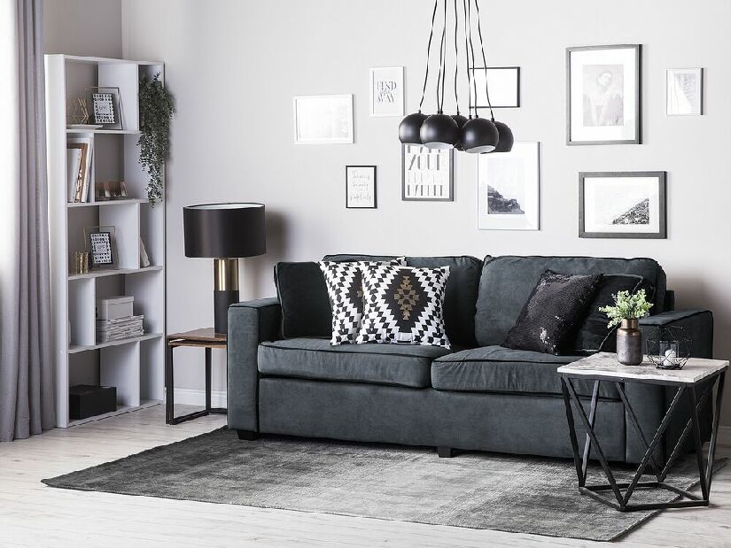 Set 2 ks. polštářů 45 x 45 cm CANCUN (černá)