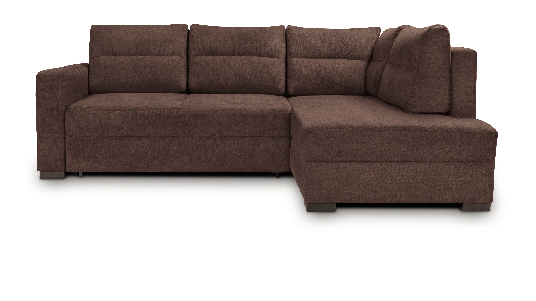 Rohová sedací souprava BRW Alan Lux 3DL REC (hnědá) (P)