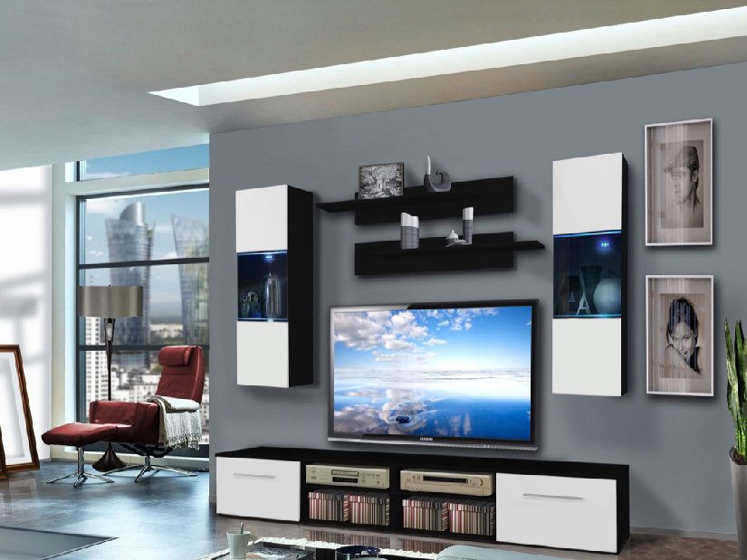 Obývací stěna Invento 25 ZW IN C2 (s osvětlením)
