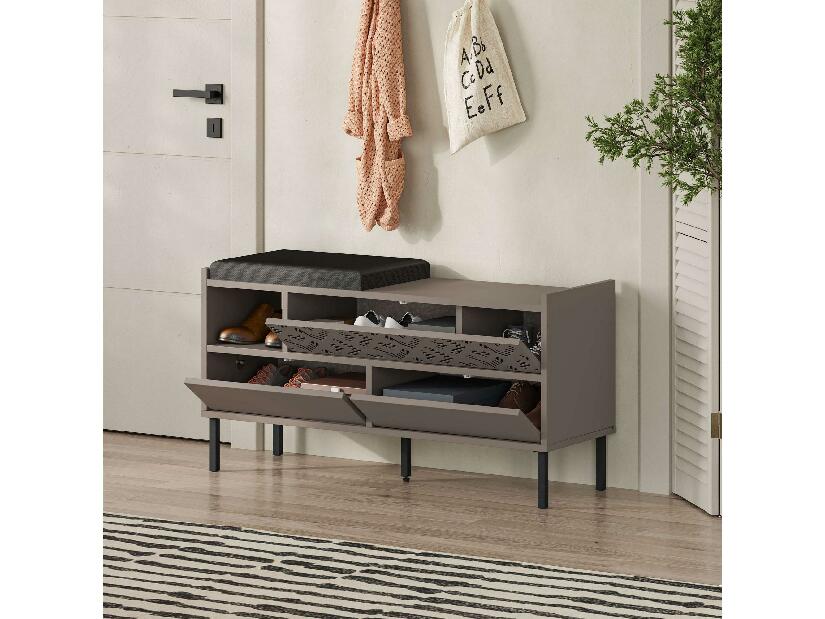 Skříňka na boty Heton (světlá mokka)