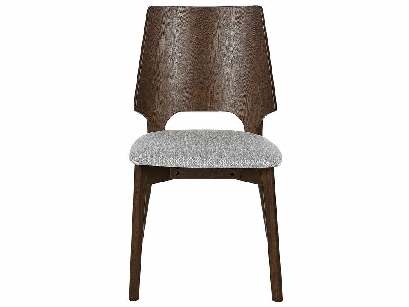 Set 2 ks jídelních židlí Abie (tmavé dřevo)