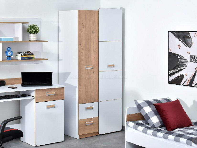 Nábytek do studentského pokoje Clerigo 04 (bílá)