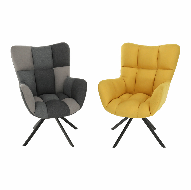 Dizajnové Otočné křeslo Komand (žlutá) *výprodej