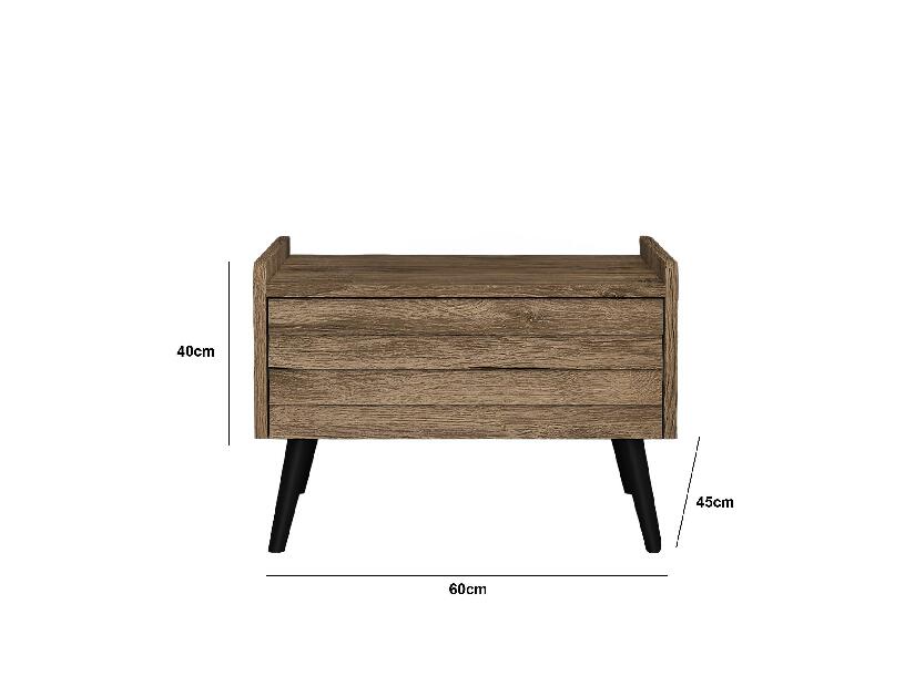 Noční stolek Franc 12 (ořech)