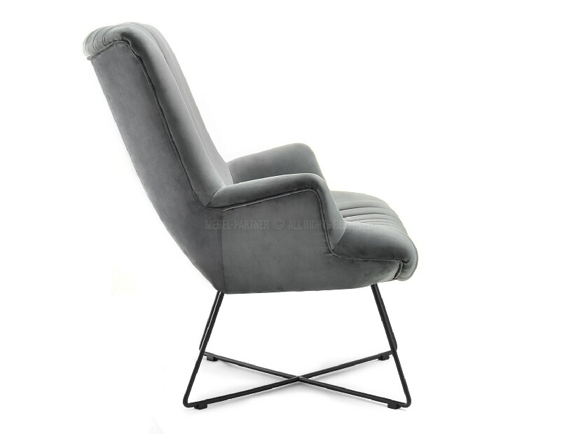 Relaxační křeslo Nuttshell (šedá + černá)