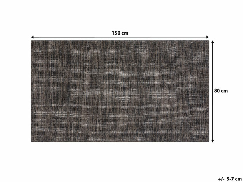 Koberec 150x80 cm SATAY (textil) (hnědá)